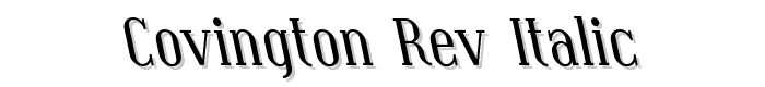 Covington Rev Italic font